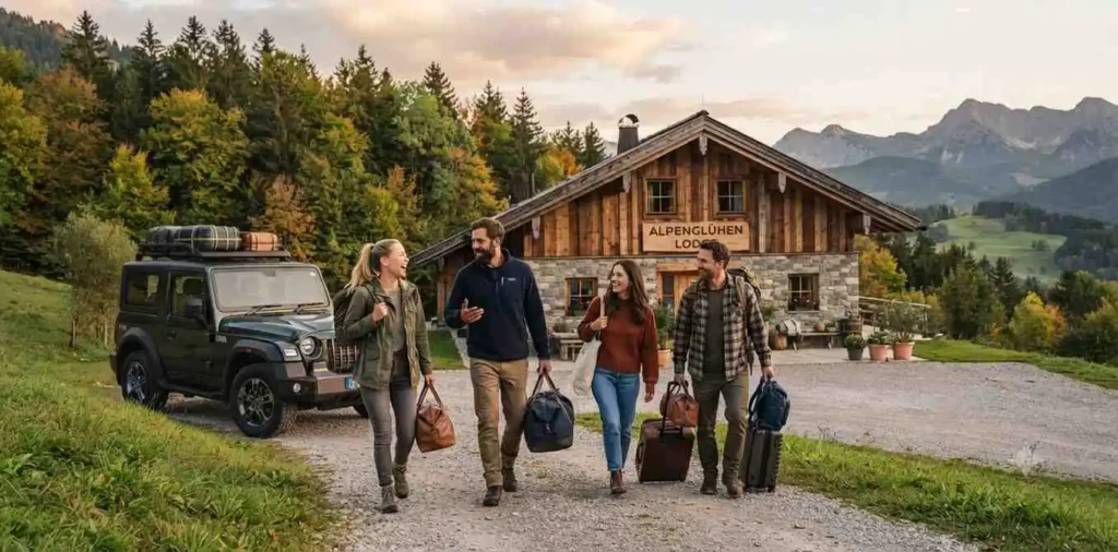 Friends enjoying a September vacation together